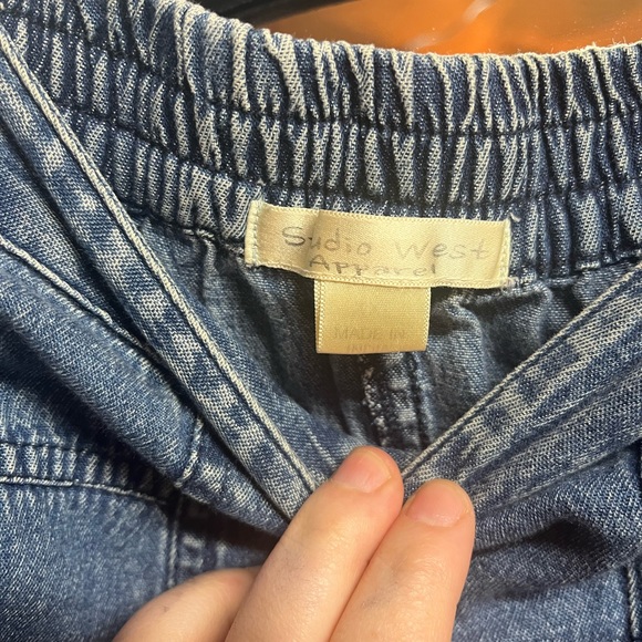 Studio west apparel denim jean patchwork skirt xxl plus size maxi midi - Picture 4 of 7